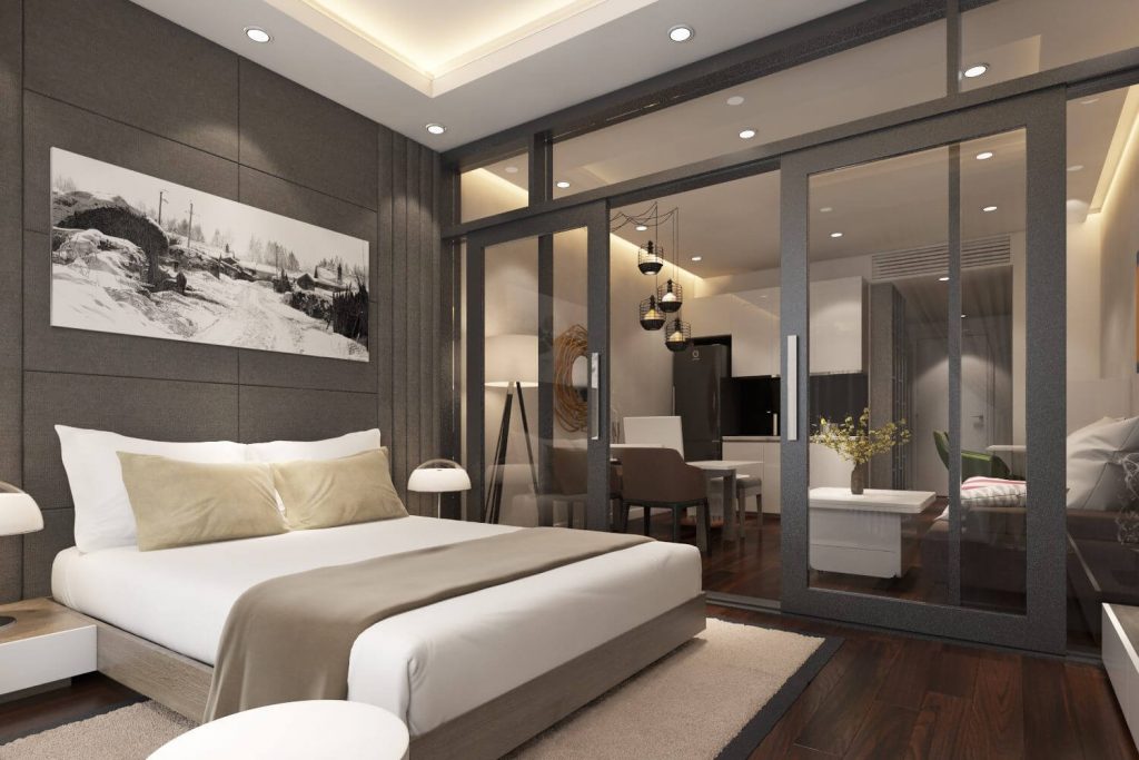 Thiết kế nội thất căn hộ ariyana chuẩn condotel 4 sao